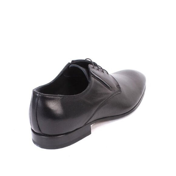 Giovanni Conti 2521 Black Leather Classic Lace-Up Dress Shoes - Picture 4 of 8